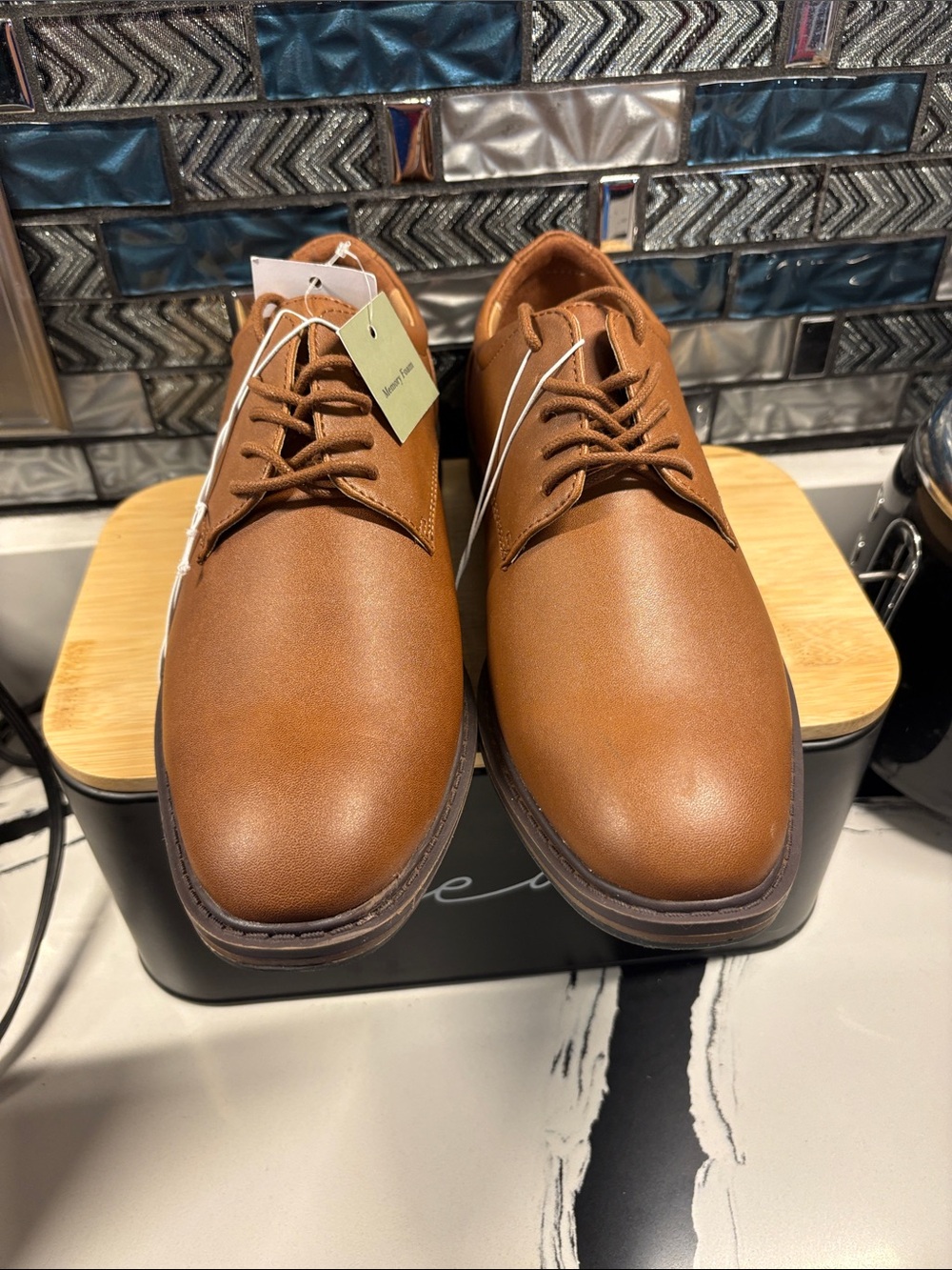 Goodfellow & Co Tan Lace-Up Derby Shoes